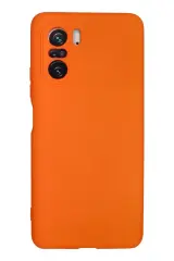 Newface Xiaomi Poco F3 Kılıf Nano İçi Kadife Silikon - Turuncu