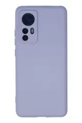 Newface Xiaomi Mi 12 Kılıf Nano İçi Kadife Silikon - Lila