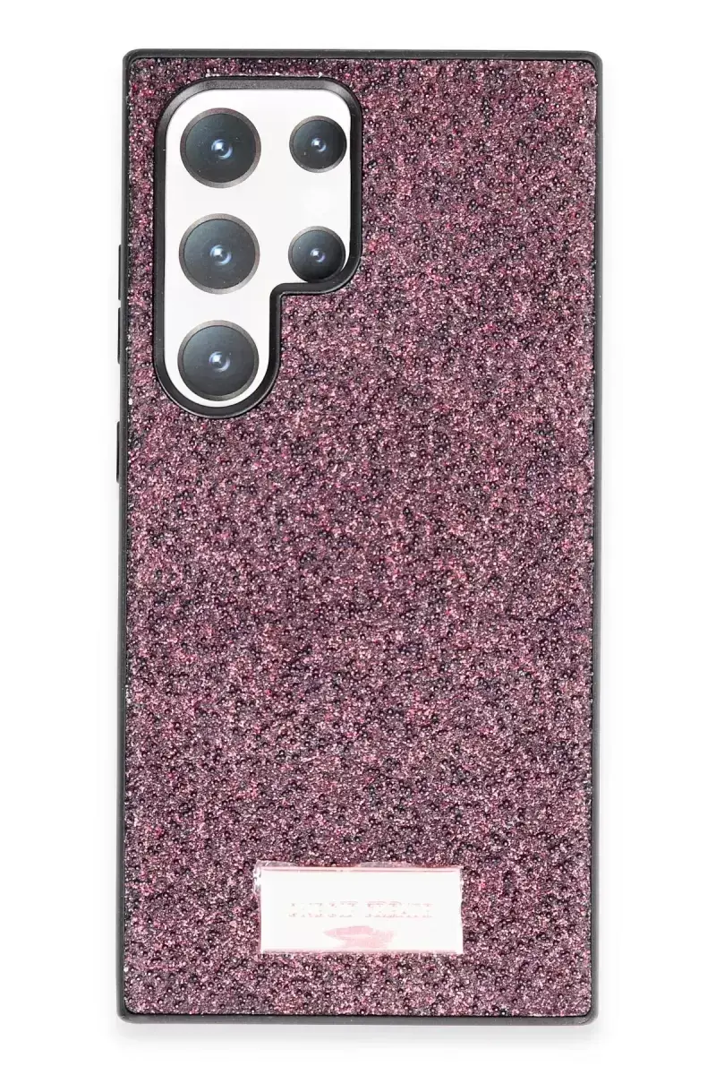Onegif Samsung Galaxy S23 Ultra Bright Simli Kapak - Derin Mor