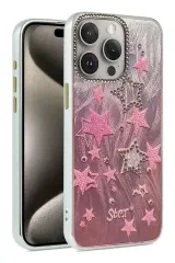 Newface İphone 15 Pro Kılıf Blade Aynalı Desenli Kapak - Desen 7