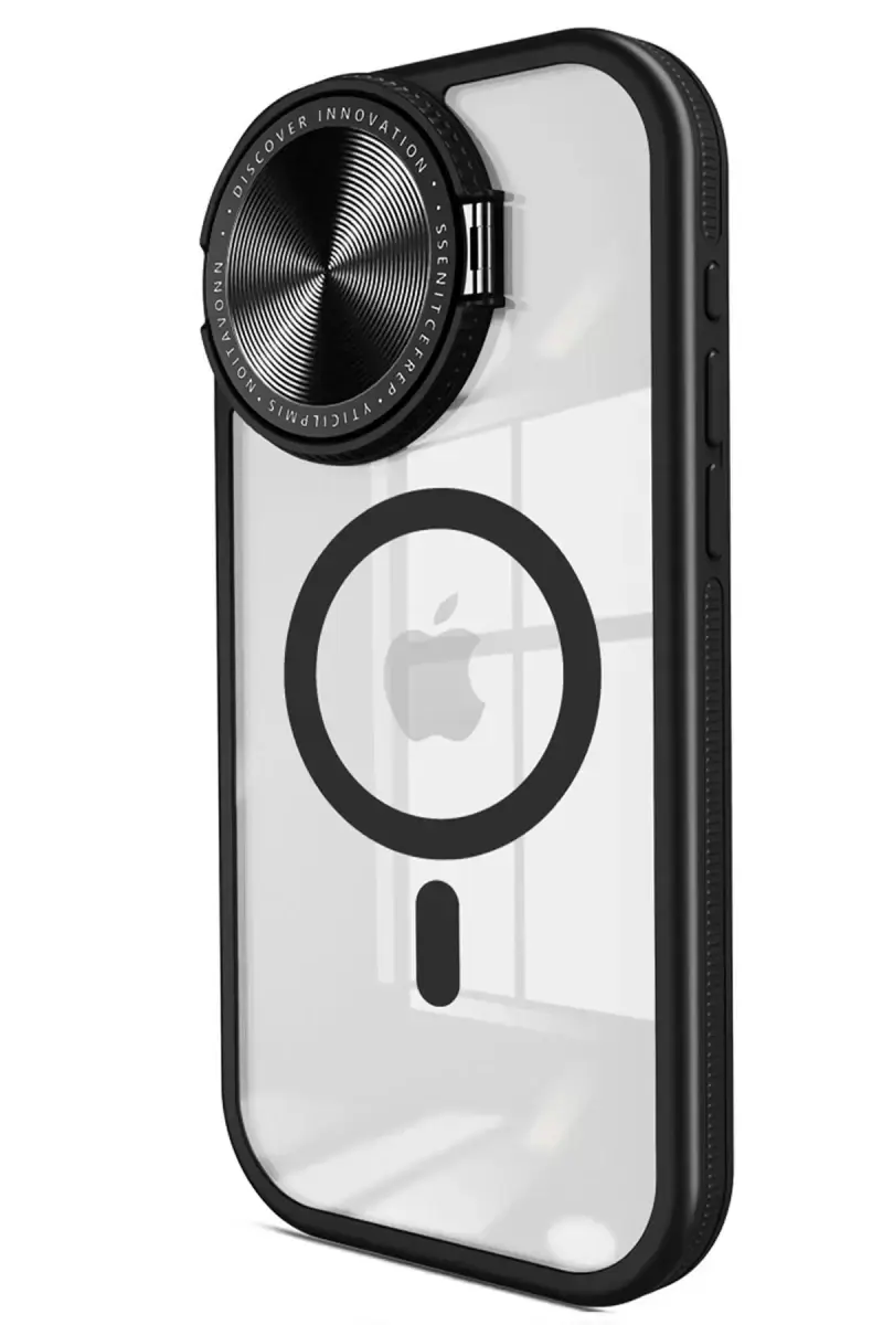 Newface Apple İphone 11 Kılıf Teleskop Lens Magsafe Silikon Kapak - Siyah