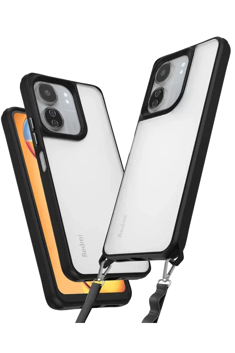 Newface Xiaomi Redmi 13c Kılıf Penta Silikon Kılıf - Siyah