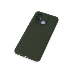 Xiaomi Redmi 12c Kılıf Nano İçi Kadife Silikon - Koyu Yeşil