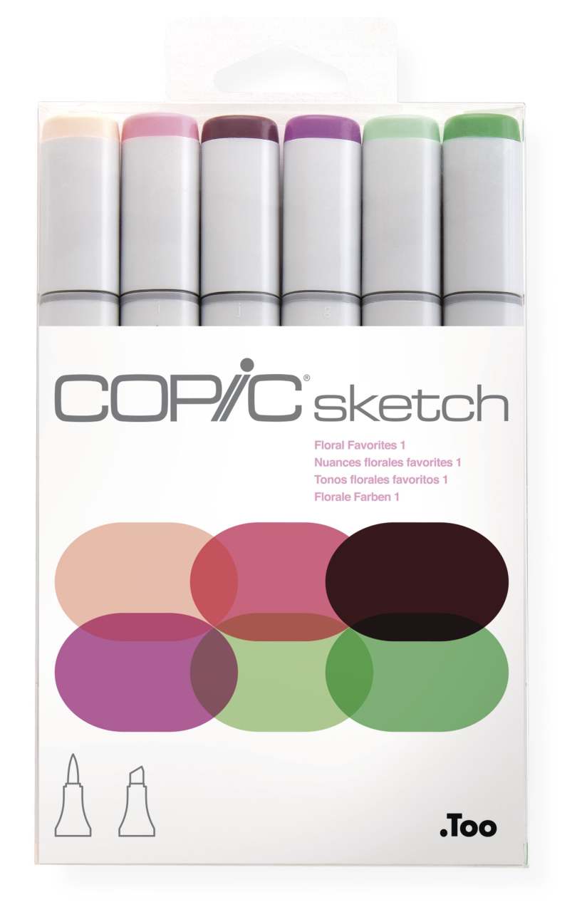 Sketch Floral Favorites 1 Set 6'lı