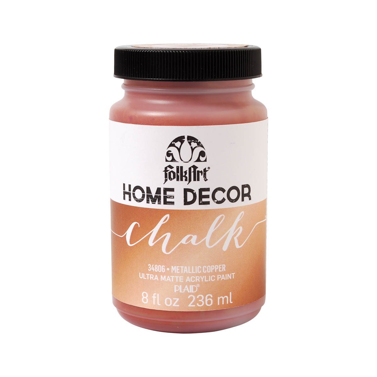 Folkart Chalk - Home Decor 236ml Metallic Copper