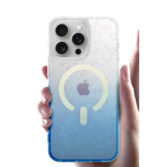 İphone 16 Pummel Shiny Magsafe Kapak - Mavi
