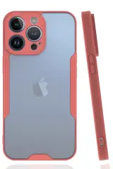 Newface İphone 14 Pro Max Kılıf Platin Silikon - Pembe