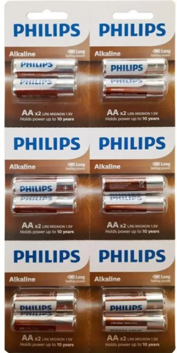 Philips Aa Alkalin Kalem Pil 12'li Kartela
