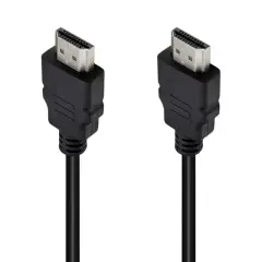 Powermaster Pm-31396 Plastik Düz Siyah 50 Cm Poşetli Hdmı Kablo