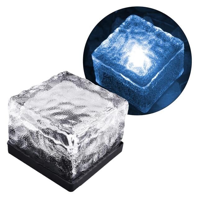 Powermaster Pm-21649 Solar Mavi Ledli Tuğla Görünümlü Bahçe Dekorasyon Aydınlatma