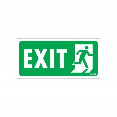 Exit Sağ Uyarı Levhası 17,5x25 KOD:949