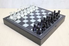 Kutulu Cam Satranç Seti
