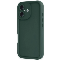 İphone 16 Kılıf Viera Silikon - Koyu Yeşil