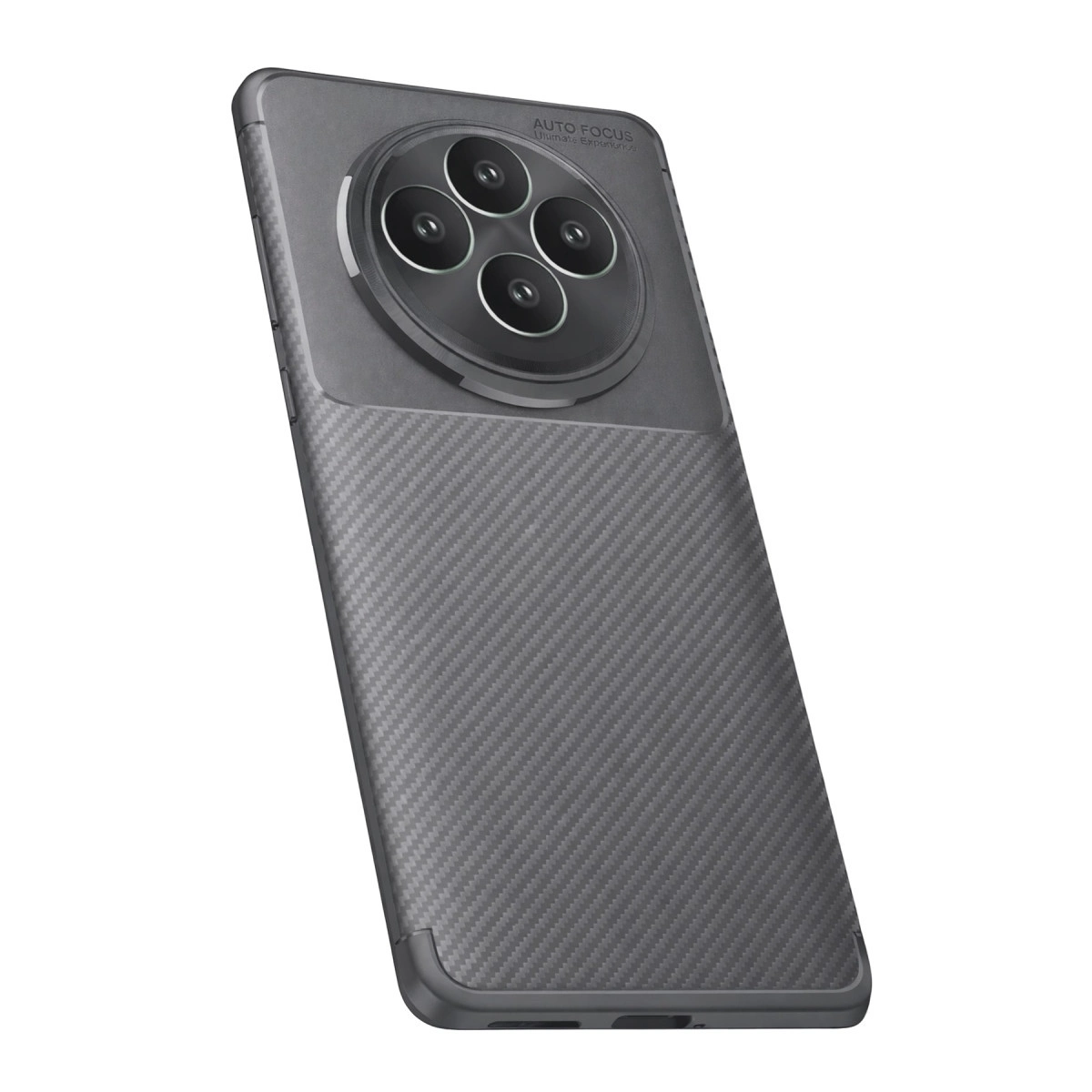 Oppo Reno 11 Fs Kılıf Auto Focus Karbon Kapak - Gri