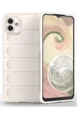 Newface Samsung Galaxy A04 Kılıf Optimum Silikon - Krem