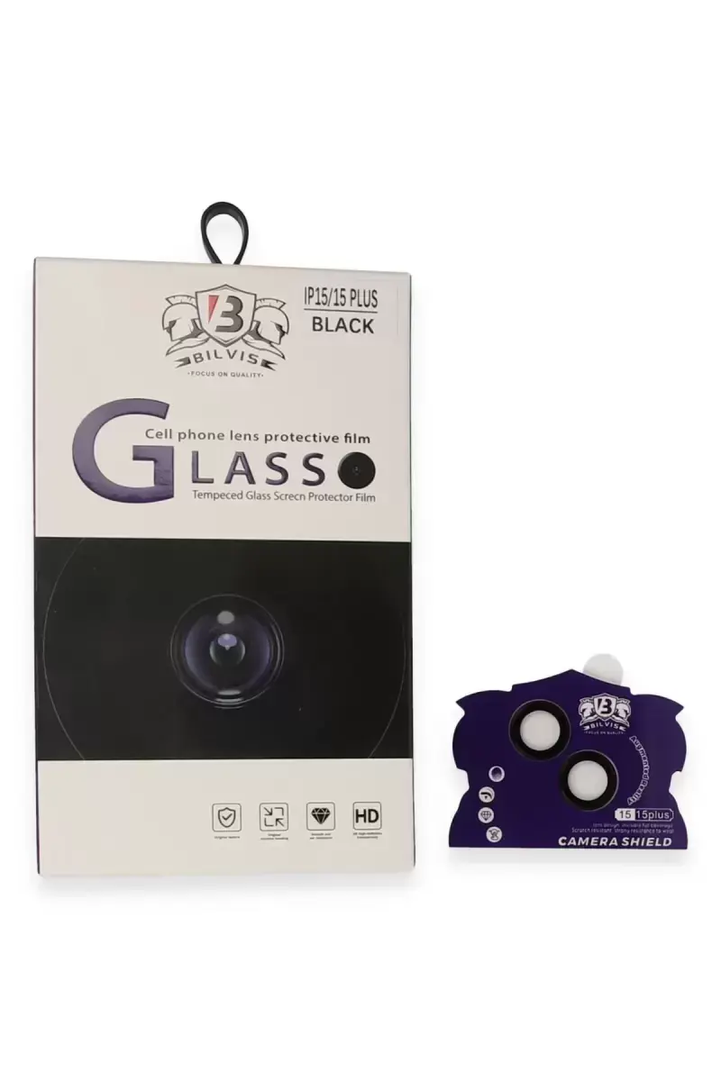 Newface Apple İphone 15 Bilvis Titan Kamera Lens - Siyah