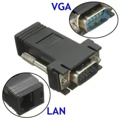 Powermaster Vga Extender Rj45 Cat5/cat6/cat7 Uzatıcı Çevirici (2'li Paket)
