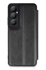 Newface Realme C65 Kılıf Flip Cover - Siyah
