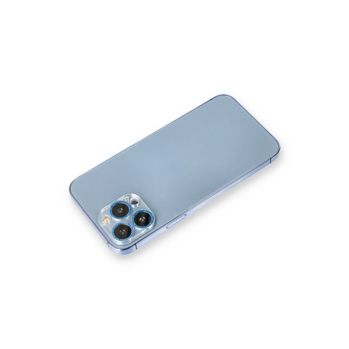 İphone 12 Pro Max Shine Kamera Lens Koruma Cam - Mavi