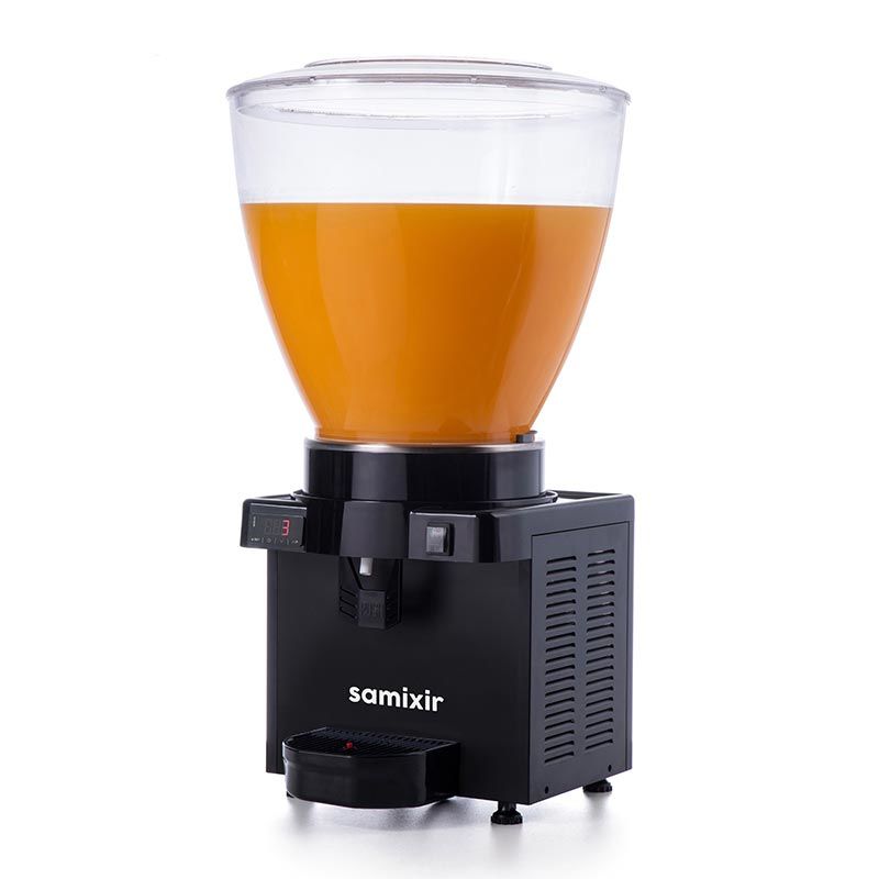 Panaromik Dijital Soğuk İçecek Dispenseri, 40 L, Siyah