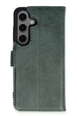 Newface Samsung Galaxy S24 Kılıf Trend S Plus Kapaklı Kılıf - Yeşil
