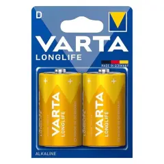 Varta Longlife Power Alkalin Orta Boy D Pil (2'li Paket)
