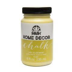 Folkart Chalk - Home Decor 236ml Yellow Crochet
