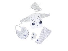 Sema Bebe 5'li Premature Puanlı Set - Mavi