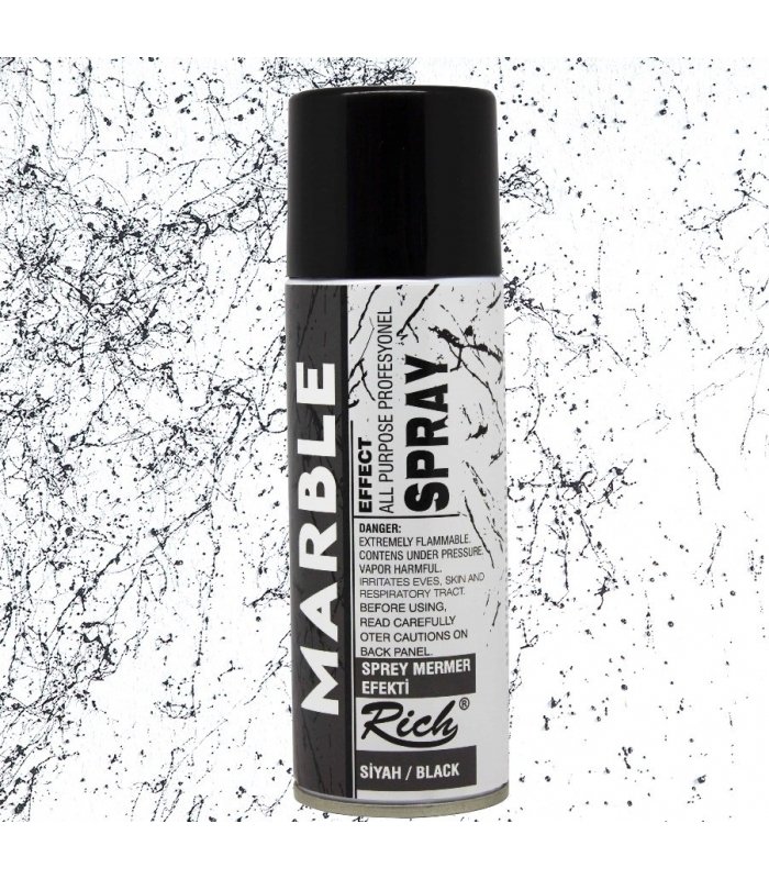 Marble Effect Sprey Mermer Efekti 200ml Siyah
