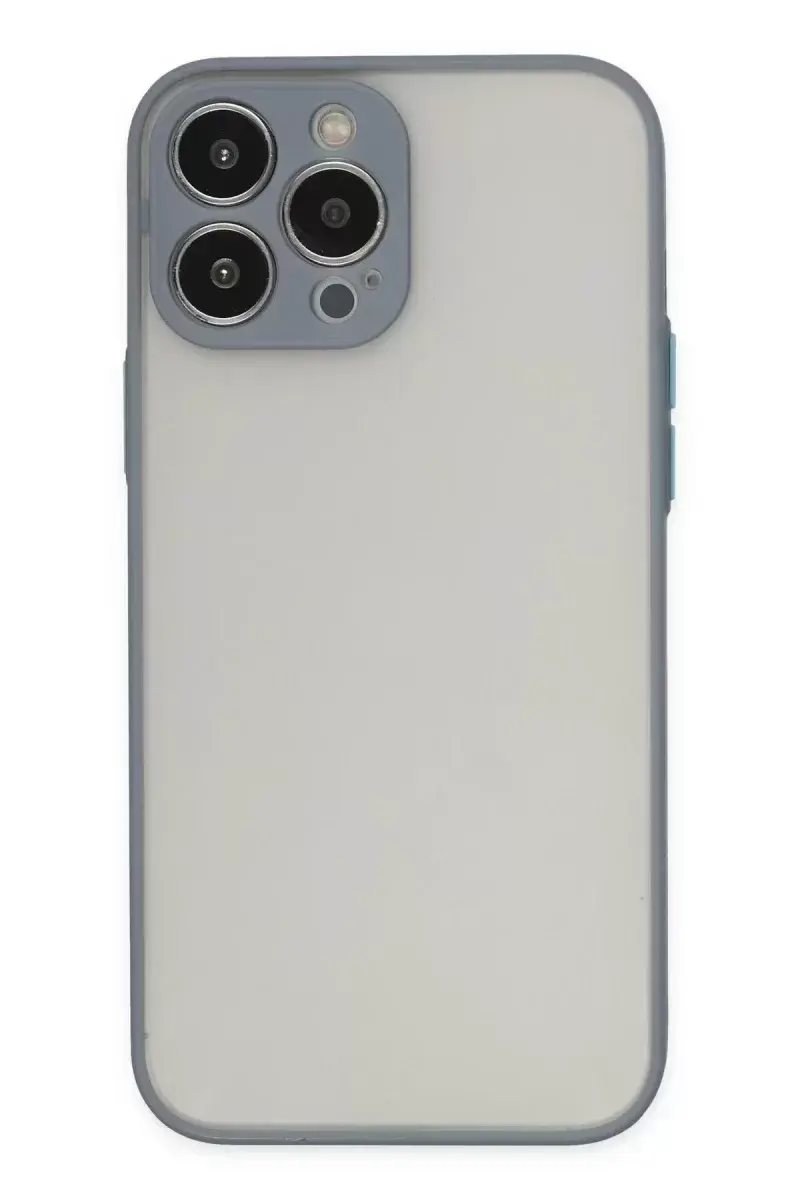 Newface İphone 15 Pro Kılıf Montreal Silikon Kapak - Gri