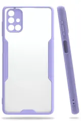 Newface Samsung Galaxy M51 Kılıf Platin Silikon - Lila