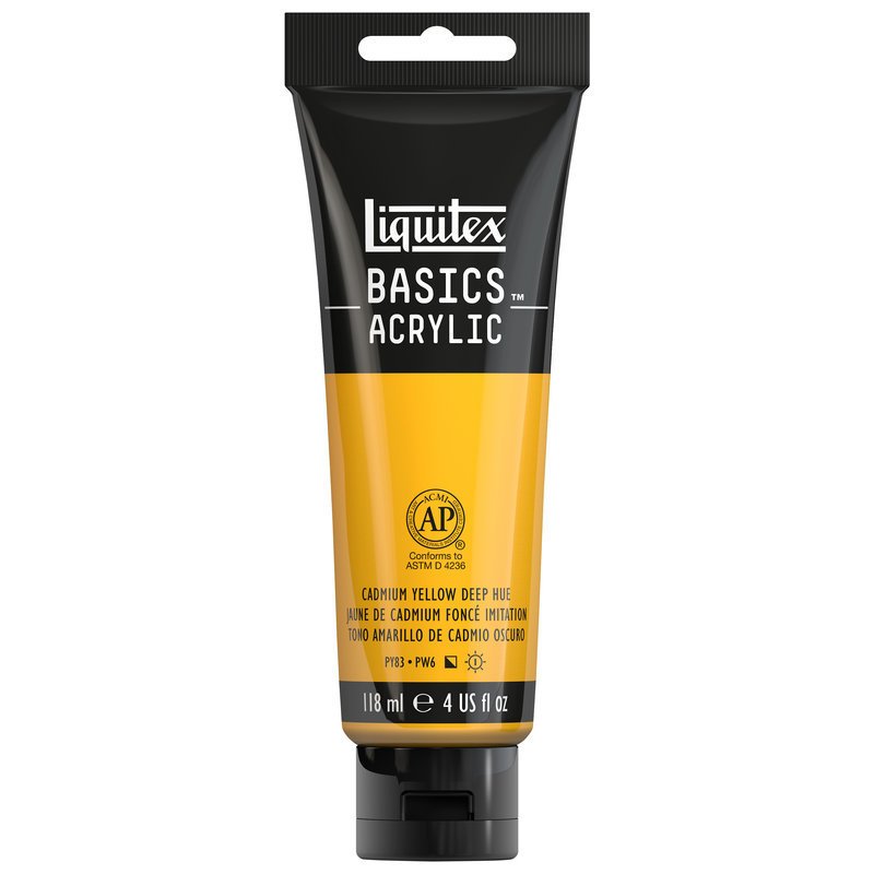 Basics Akrilik 118ml - Cadmium Yellow Deep Hue 163