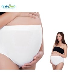 Babyjem Dikişsiz Hamile Külodu L Beden Beyaz