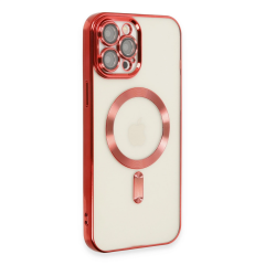 İphone 12 Pro Max Kılıf Kross Magneticsafe Kapak - Kırmızı