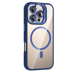 Joko  İphone 16 Pro Remim Lensli Magsafe Standlı Kapak - Lacivert