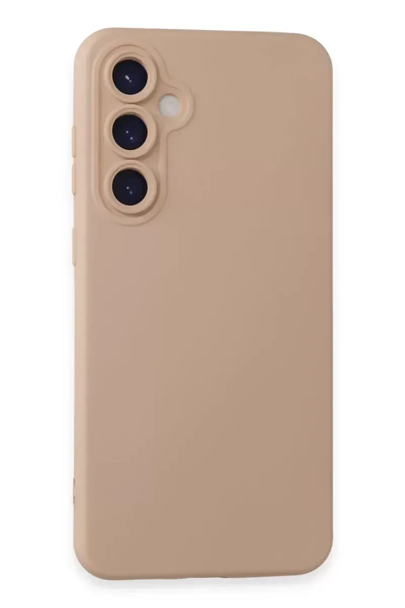 Newface Samsung Galaxy S24 Kılıf Nano İçi Kadife Silikon - Pudra