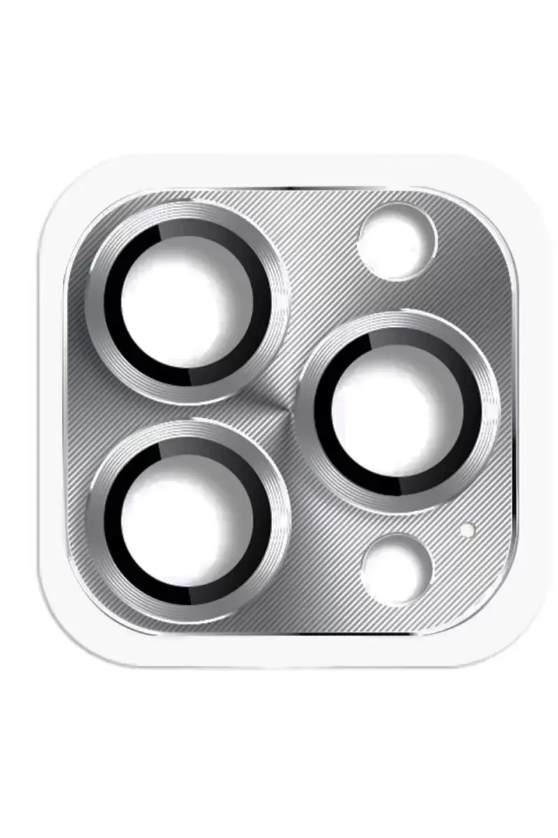 Newface İphone 16 Pro Max Pers Alüminyum Kamera Lens - Gri