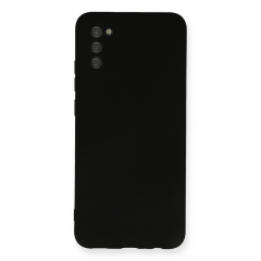 Samsung Galaxy A03s Kılıf Nano İçi Kadife Silikon - Siyah