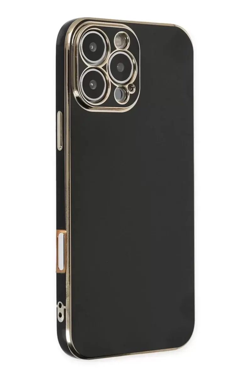 Newface İphone 16 Pro Max Kılıf Volet Silikon - Siyah