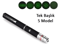 Yeşil Lazer Pointer 500 Mw 15 Km Etkili (tek Başlık 5 Model)