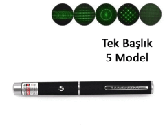 Yeşil Lazer Pointer 500 Mw 15 Km Etkili (tek Başlık 5 Model)
