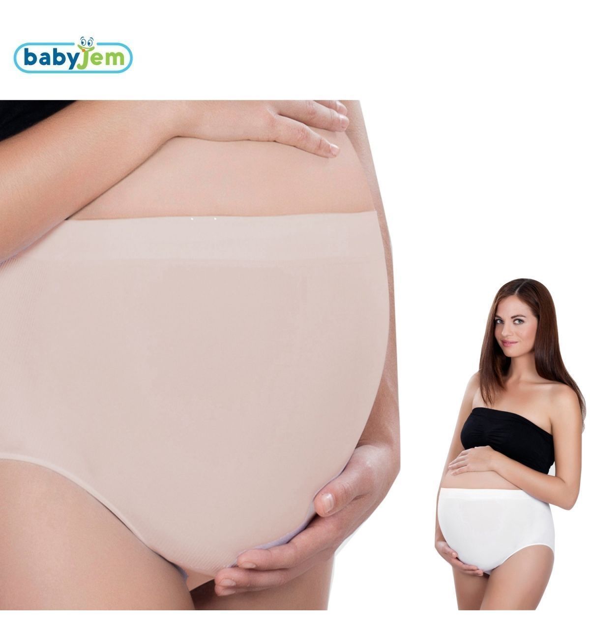 Babyjem Dikişsiz Hamile Külodu L Beden Ten