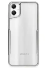 Newface Samsung Galaxy A05 Kılıf Boyi Silikon Kapak - Gümüş