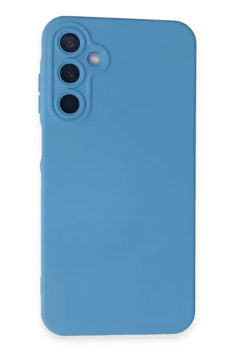 Newface Samsung Galaxy A25 5g Kılıf Nano İçi Kadife Silikon - Mavi