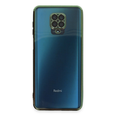 Xiaomi Redmi Note 9 Pro Kılıf Razer Lensli Silikon - Yeşil