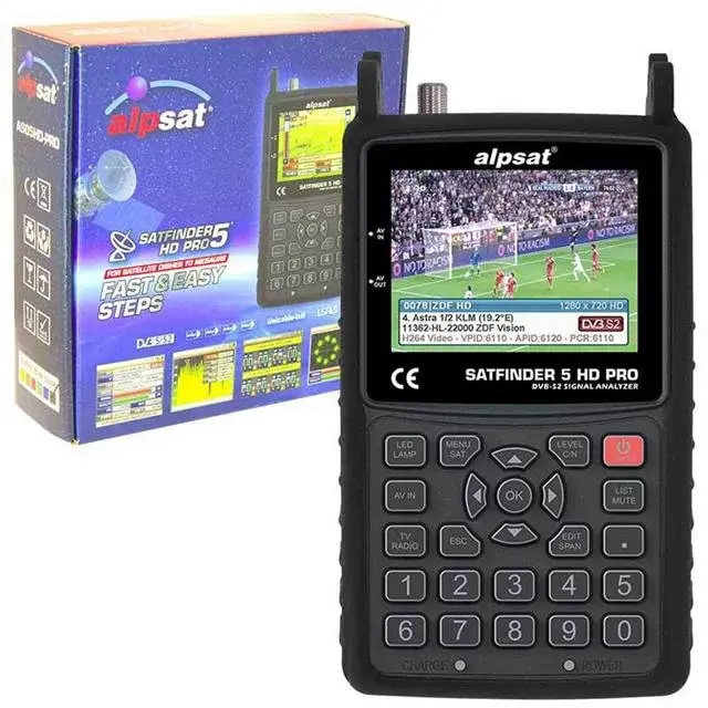 Alpsat Satfinder 5 Pro Hd Görüntülü Uydu Bulucu -  Ahd-tvı-cvı Kmaera Test Monitörü