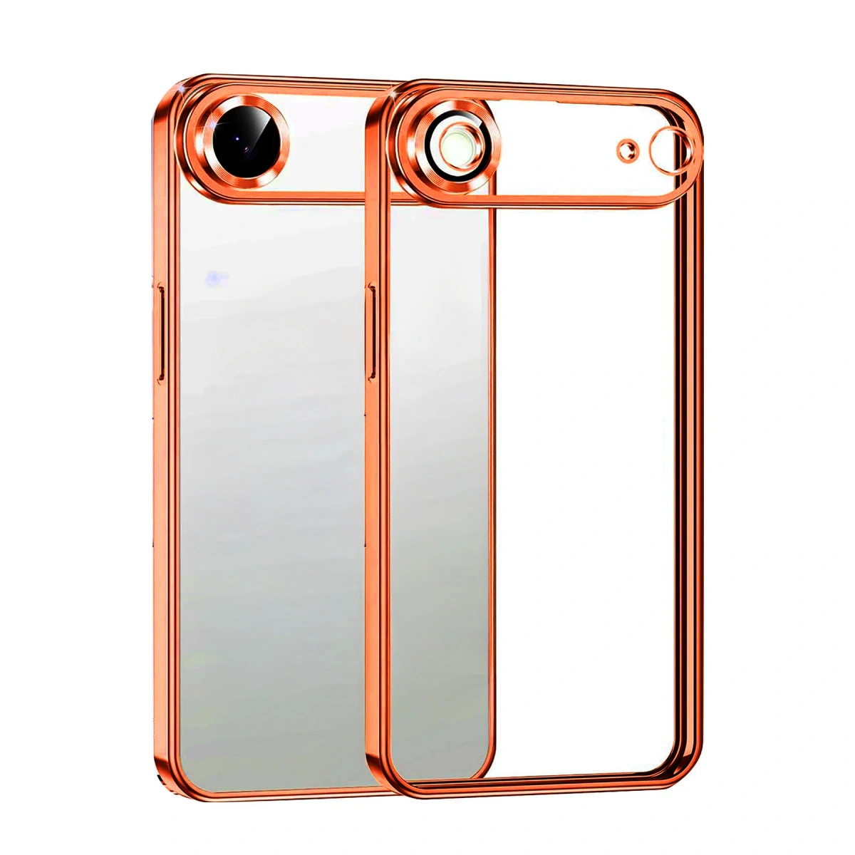 İphone 17 Air Razer Lensli Silikon - Turuncu