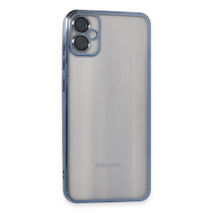 Samsung Galaxy A05 Kılıf Razer Lensli Silikon - Lacivert