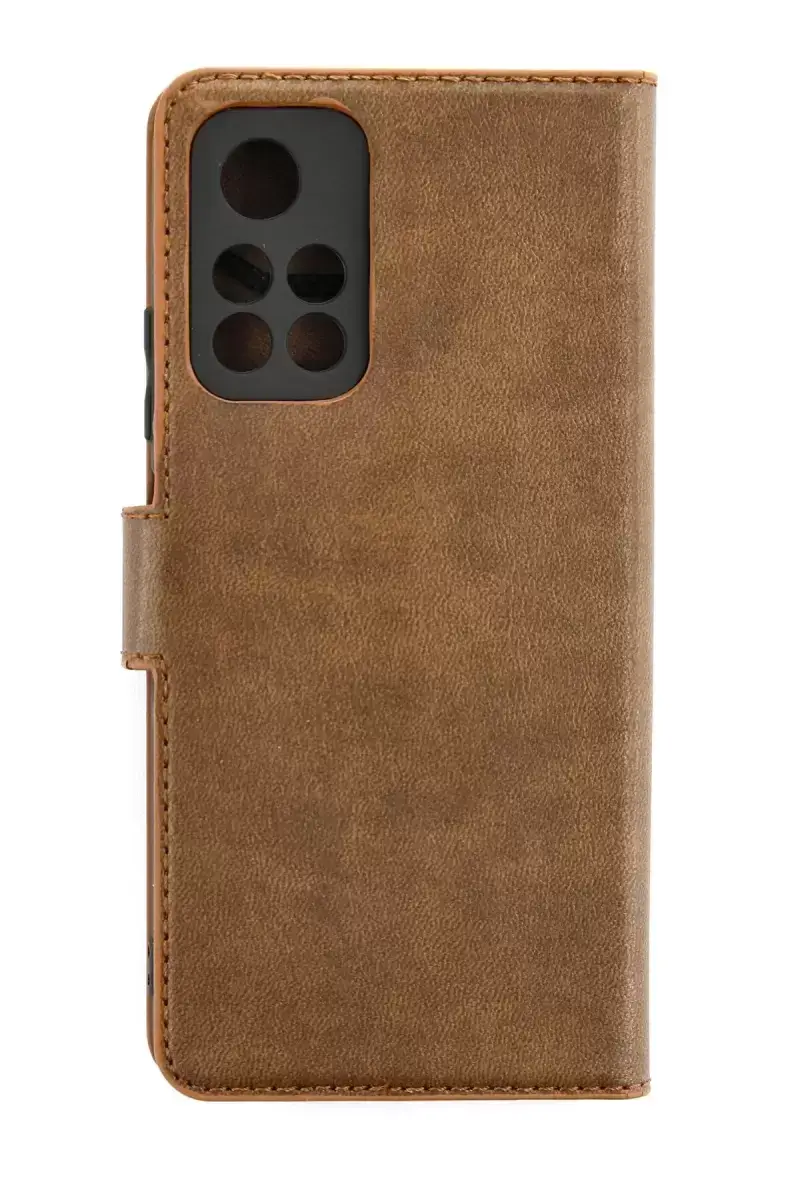 Newface Xiaomi Redmi Note 11t Kılıf Trend S Plus Kapaklı Kılıf - Taba