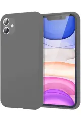 Newface Apple İphone 11 Kılıf First Silikon - Gri